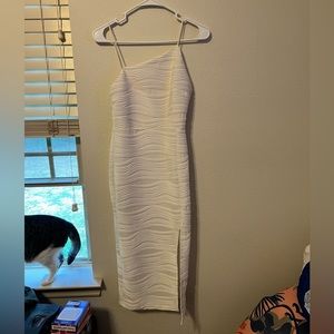 White split thigh cami dress size S